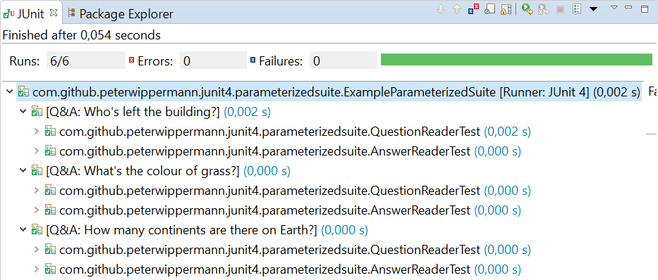 Parametrisierung für Test Suites in JUnit 4