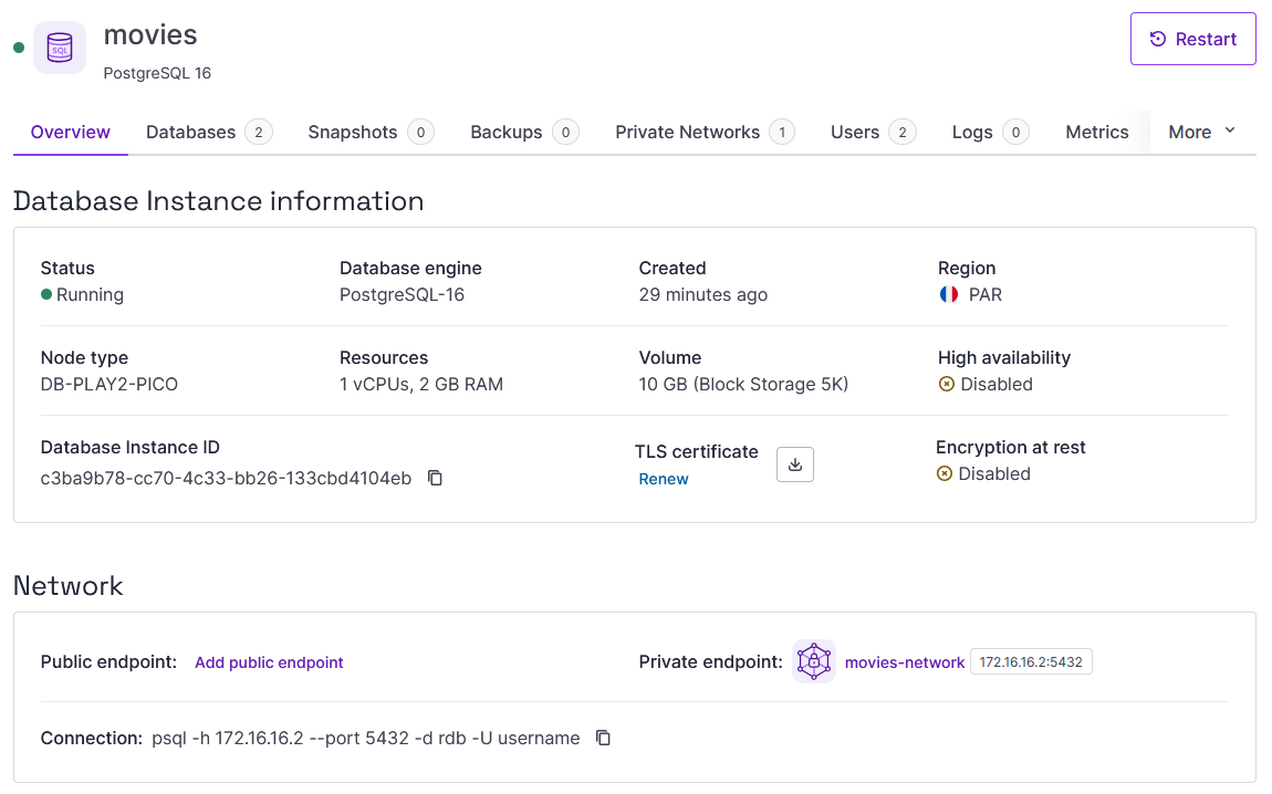 database